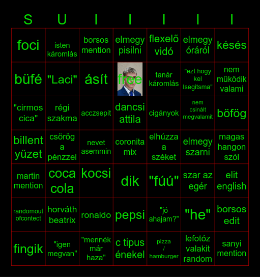 zoli big edition Bingo Card
