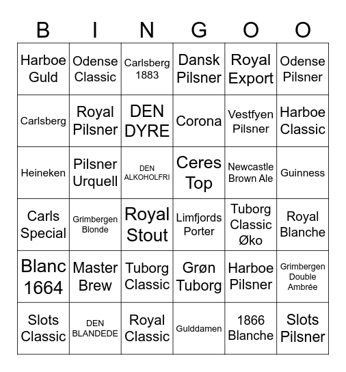 Bajer Bingo Card