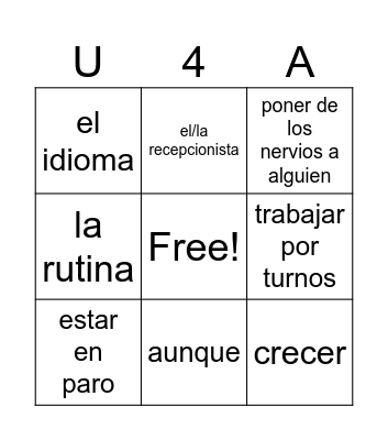 Una familia, tres ritmos de vida Bingo Card
