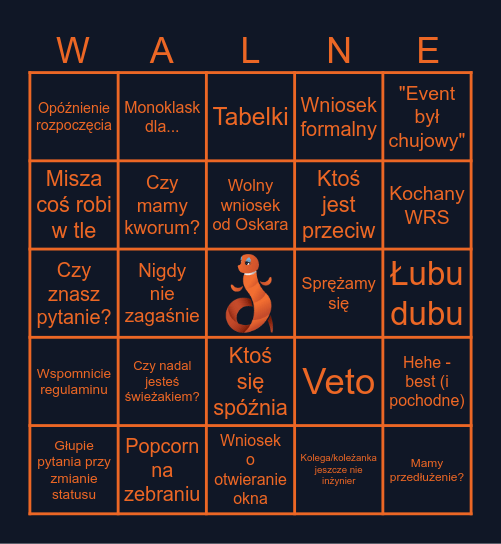 Amplitronowe bingo Card