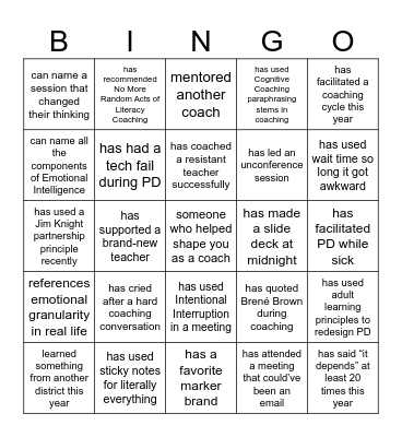 Find Someone Who...Ten Years of LCC Bingo Card