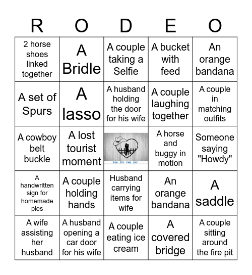 Enduring the Ride Together Bingo Card