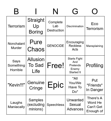 (this one) THINKO BINGO (thinknoodles) Bingo Card
