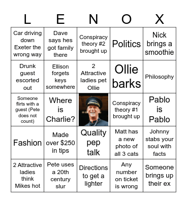 DA BOYZ BINGO Card