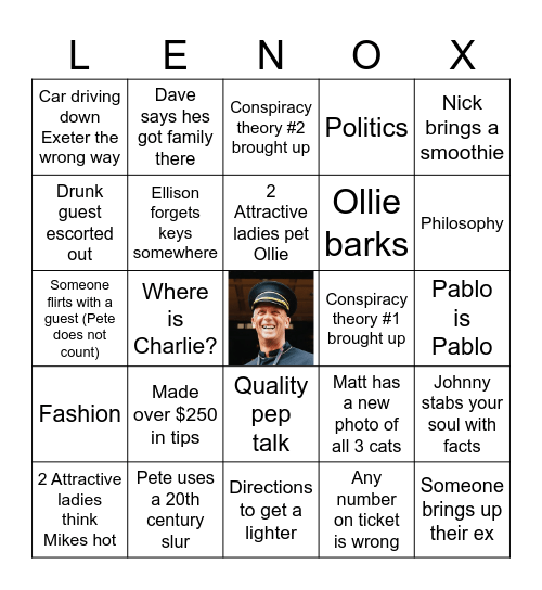 DA BOYZ BINGO Card