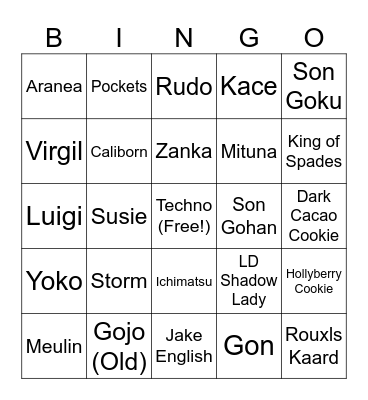 MANIFESTATIONS Bingo Card
