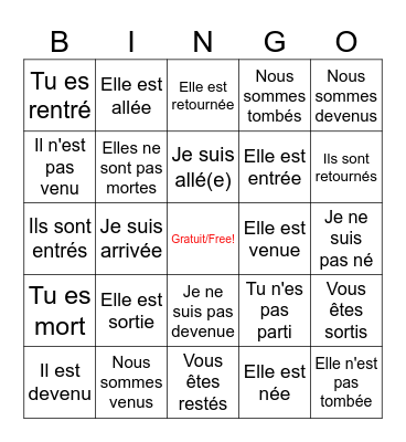 DR MRS VANDERTRAMP Bingo Card