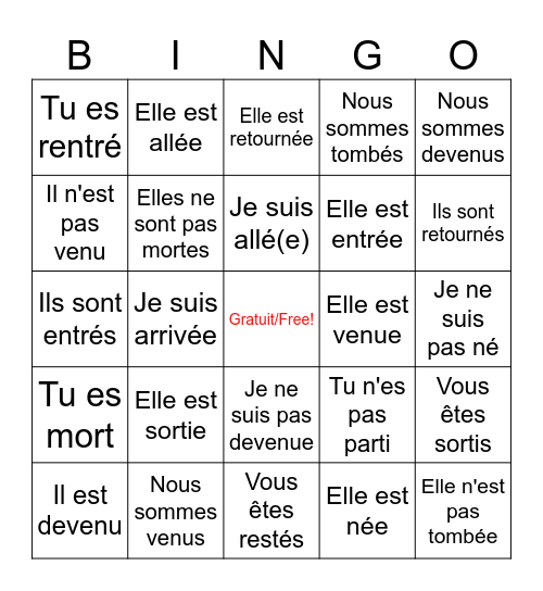 DR MRS VANDERTRAMP Bingo Card