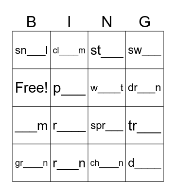 /ai/ vs /ay/ Bingo Card