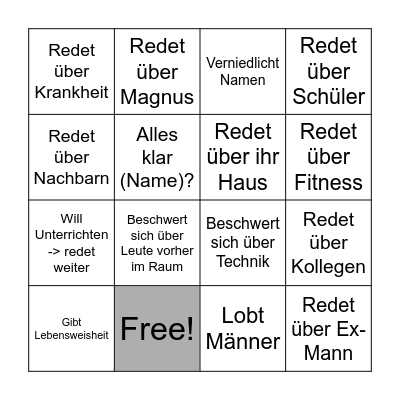 Bingo Card