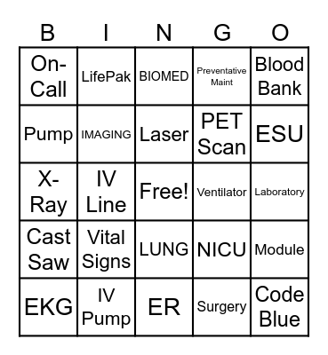 HTM Week - BINGO Card