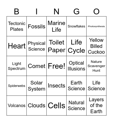 End of the Year Bingo Card