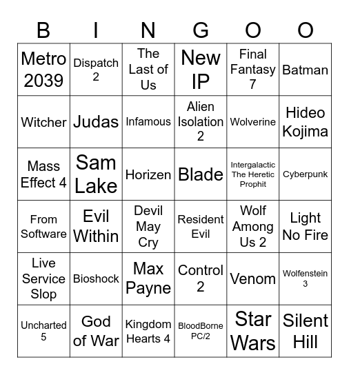 Summer Gama Fest - (2026) Bingo Card