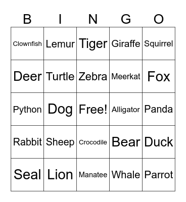 Where do I live? Bingo Card
