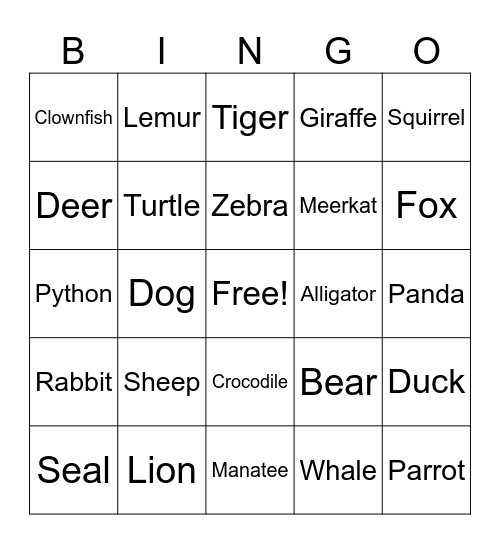 Where do I live? Bingo Card