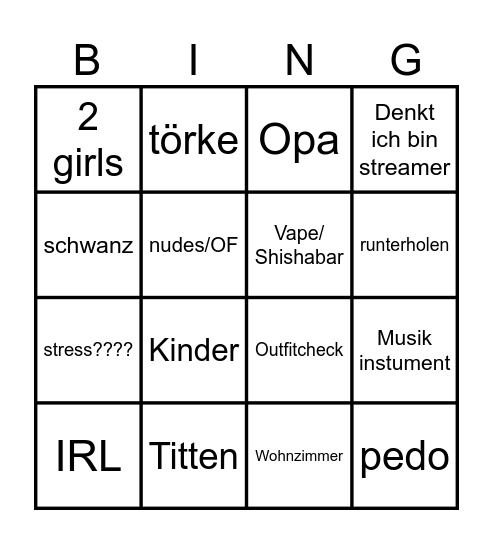 Ome v2 Bingo Card