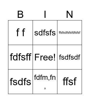 lol Bingo Card