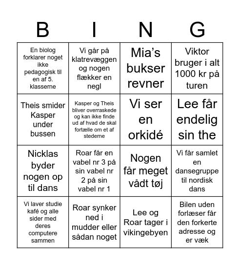 Bio - Bingo Card