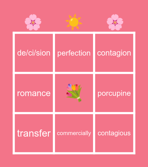 amelie’s amazing 🕶 Bingo Card