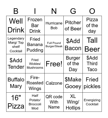 Baum's Bingo Card