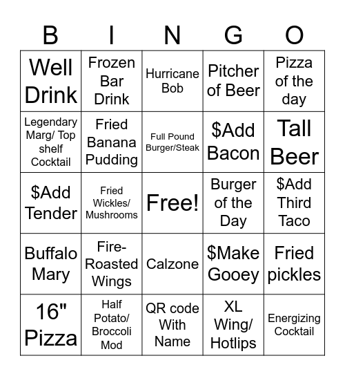Baum's Bingo Card