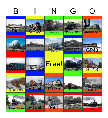 A Look Back at the Illinois Central and Other Midwestern Railroads Bingo Card