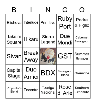 Chaim's Cellar Bingo! Bingo Card
