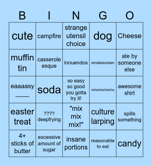 elainecarolskitchen bingo Card