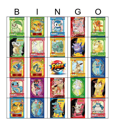 Pokemon Bingo Card