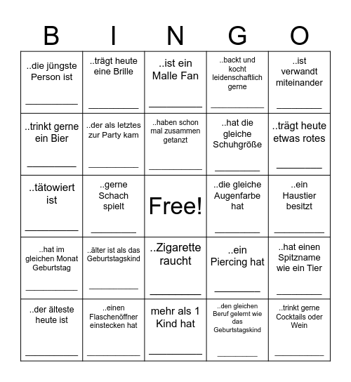 Kenner Bingo von Bingo Card