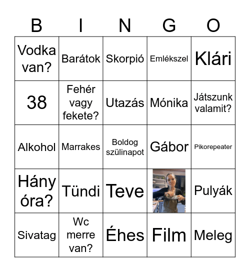 SzüliBingo Card