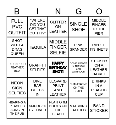 BRIGHTON BINGO Card