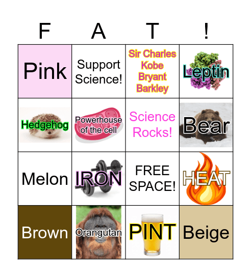 Pint of Science 2026 Bingo Card