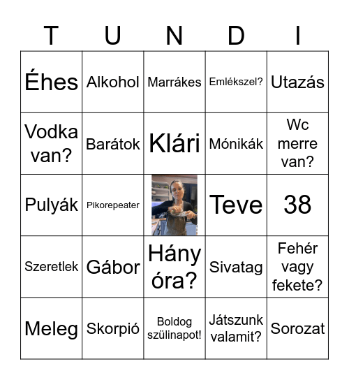 SZÜLIBINGO Card