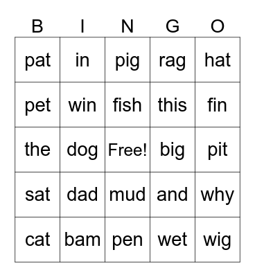 Bingo Card