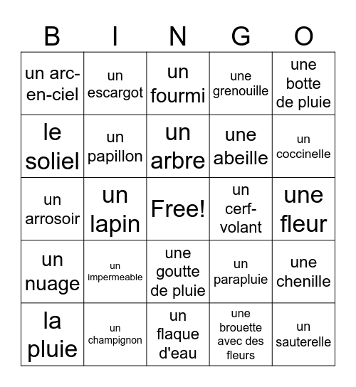 GR 4 & 5 Bingo Card