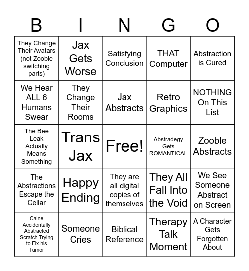 Episode 9 Predictions/Theories confirmed Bingo Card