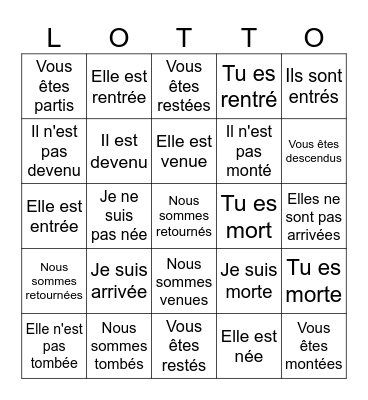 DR MRS VANDERTRAMP Bingo Card