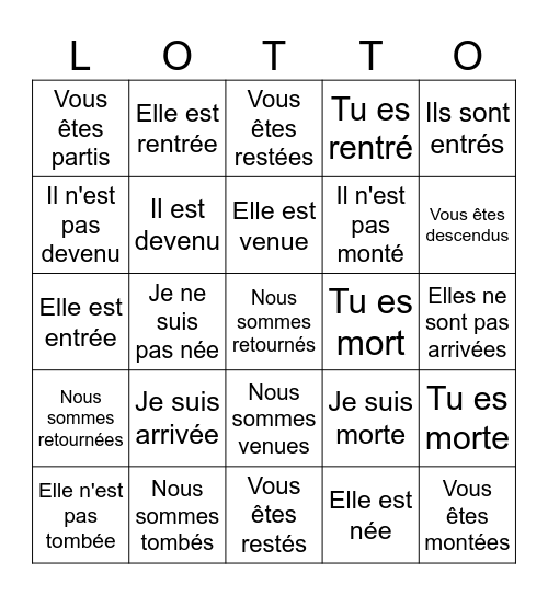 DR MRS VANDERTRAMP Bingo Card