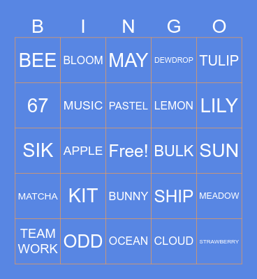 SIK BINGO Card