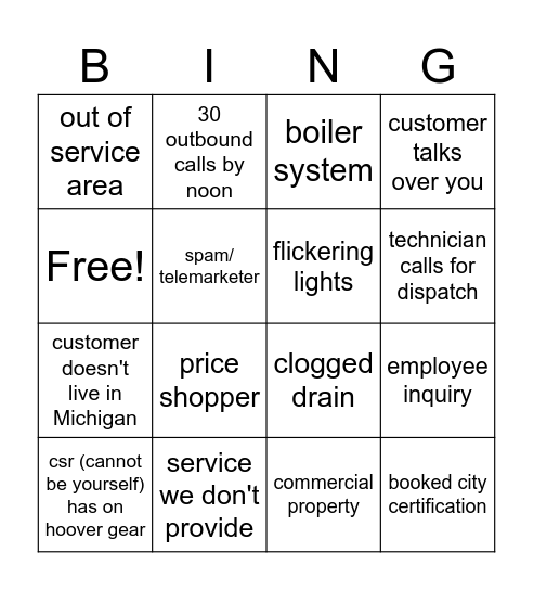 Bingo Card