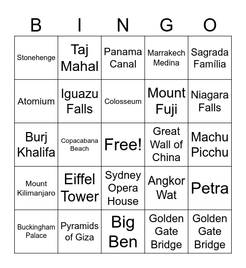 SUNSHINE BINGO Card