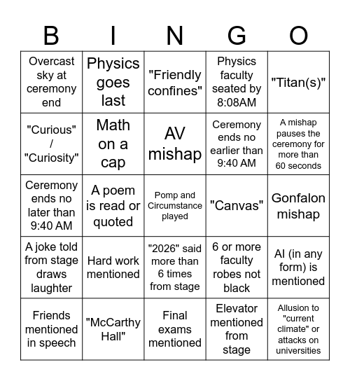 NSM 2026 Bingo Card
