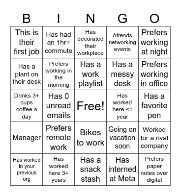 AAI ADO Bingo Card