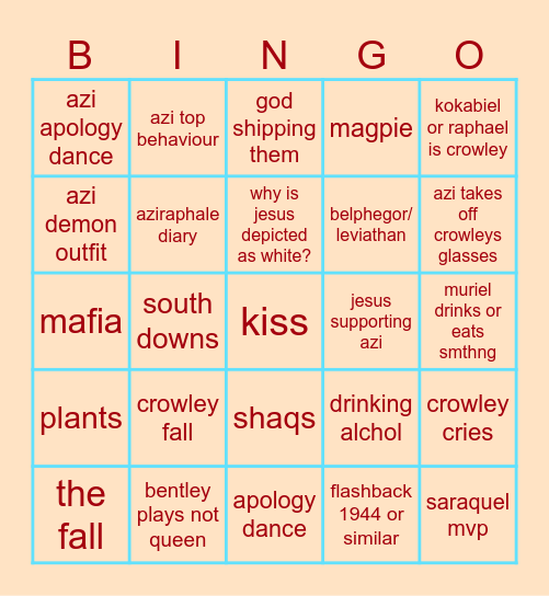 GO S3 Bingo Card