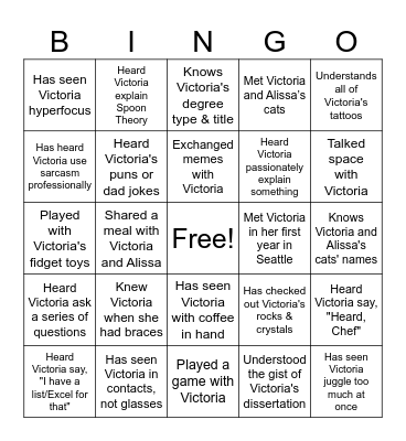 Meet New People BINGO Card
