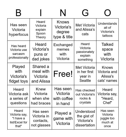 Meet New People BINGO Card