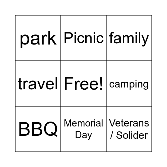 ASL BINGO! Bingo Card