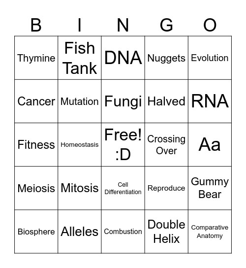 Semester 2 Bingo! Bingo Card