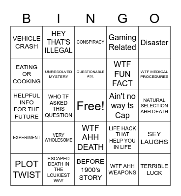 zack d. films Bingo Card